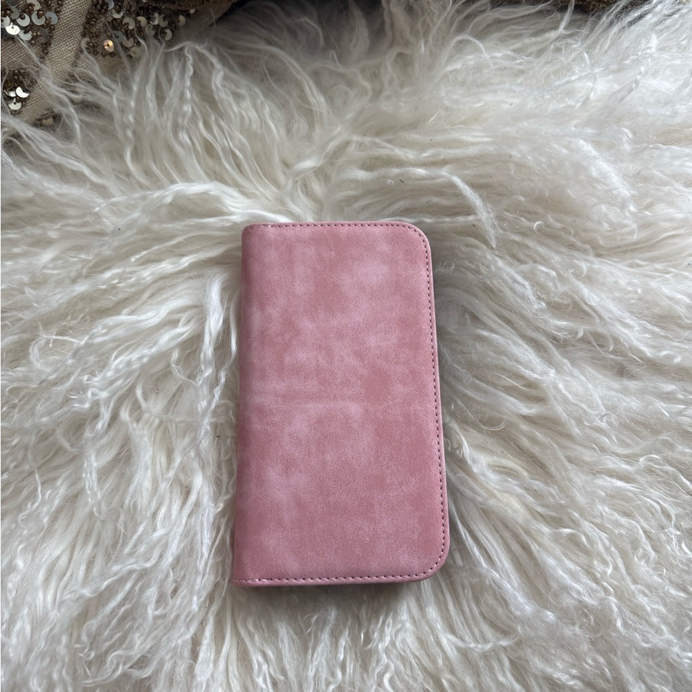 Pink Faux Leather IPhone Case